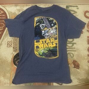 Star Wars T-shirt Death Star Darth Vader Stormtrooper Size Adult Large